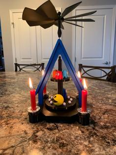 Candle Holder Carousel, Christmas Pyramid 3D Printer Model