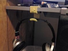 Headphone Hook With Unicorn Power 3D Printer Model