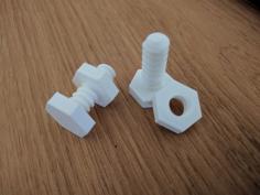 Bolt And Nut 3D Printer Model