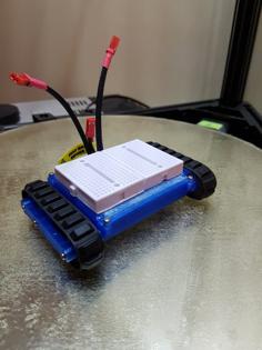 Mini Breadboard Tank Robot 3D Printer Model