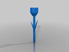 Low Poly Tulip Pen 3D Printer Model