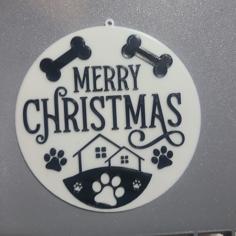 Dog Themed Christmas Ornaments 3D Printer Model