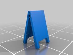 H0 Advertising Board – Werbeständer 3D Printer Model