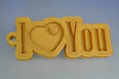 Special Valentine’s Day I_Love_You Keychain Hanger 3D Printer Model