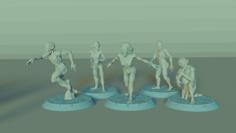 Vampire Spawn Set, 5 Miniatures, Dungeons And Dragons !FREE! 3D Printer Model