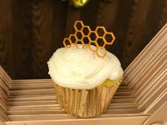 Honeycomb Cupcake Topper 3D Printer Model