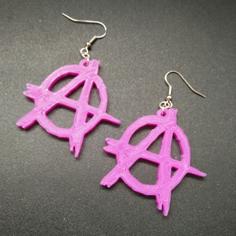 Anarchy Earrings 3D Printer Model