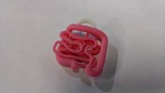 Instestines Earrings 3D Printer Model