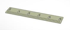 Short Seed Ruler, Ruler 3D Printer Model