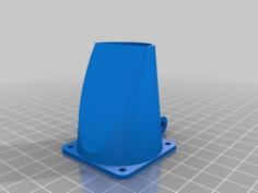 Adjustable Blower-Fan Mount For Prusa I3 Greg’s Wade Extruder 3D Printer Model