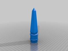 Finial Obelisk (for PVC Halloween Fence) 3D Printer Model