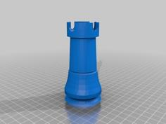 Rook Chess Piece Or Decorative Ash Tray 3D Printer Model