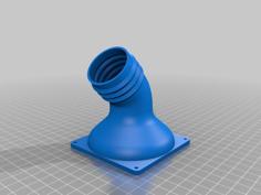 Tube Adapter For 80mm Fan 3D Printer Model