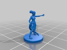 Tiefling Warlock Miniature 3D Printer Model