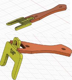 Deck Board And Screw Spacer – One Piece Hinged 3D Printer Model