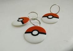 Poke Ball – Pokemon Ball Key Chain 3D Printer Model