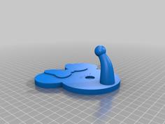 Minnie Wall Hook 3D Printer Model