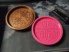 Celtic Coaster Stencil For Silicon Mould 3D Printer Model