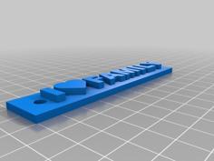 Keychain I Love Family 3D Printer Model