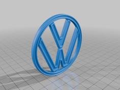 Vw Logo 3D Printer Model