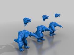 Kroxigors – Aos – Lizardmen – Tm 3D Printer Model