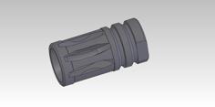 Airsoft Flash Hider 3D Printer Model