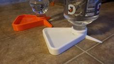 Gravity Fed Cat Water Dish 3D Printer Model