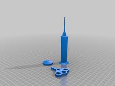 Vintage Syringe 3D Printer Model