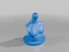 BJD Bust Head Stand REMIX 3D Printer Model