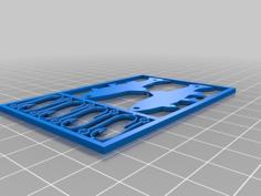 Credit Card Survival Fishing Gear 3D Printer Model