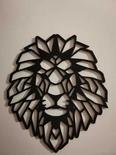 Lion Wall Art Decoration 3D Printer Model