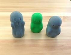 Ghost Finger Puppet 3D Printer Model