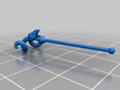 Motu Skeletor Staff 3D Printer Model