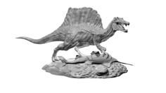 Spinosaurus Fishing Statue 3D Printer Model