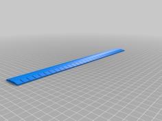 Metric 30cm Ruler 3D Printer Model