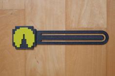 Pac-Man Bookmark (No MMU/AMS Required) 3D Printer Model