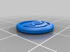 Happy Nerd Shirt Button 3D Printer Model