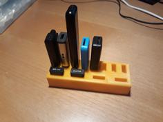 Modular USB Holder 3D Printer Model