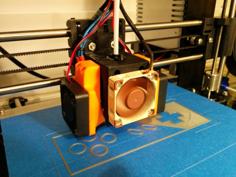 Prusa I3 Rework Bowden Extruder And Carriage With Inductive Sensor 3D Printer Model