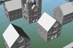 Detailed Cathedral Boardgame 3D Printer Model