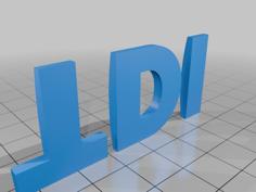 TDI Badge 3D Printer Model