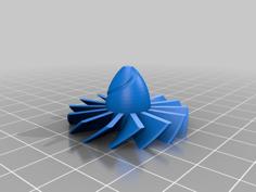 Turbine Keychain 3D Printer Model