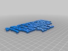 Alphabets Uppercase 3D Printer Model