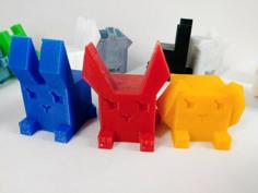 Cubenimal Easter Cubuuny 3D Printer Model