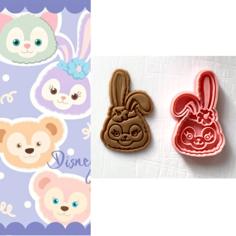 DUFFY AND FRIENDS – STELLA LOU BUNNY RABBIT COOKIE CUTTER STAMP 3D Printer Model