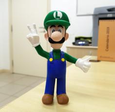 Luigi From Mario Games – Multi-color 3D Printer Model