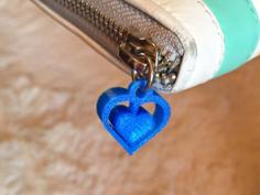 Spinning Heart Charm 3D Printer Model