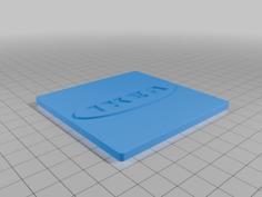 IKEA Logo Plate 3D Printer Model