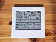 4.2″ E-Paper Weather Station V2 W/ ESP32 – Case 3D Printer Model