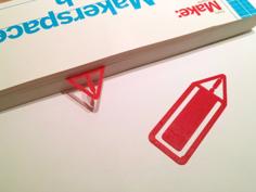 Caution! Bookmark 3D Printer Model